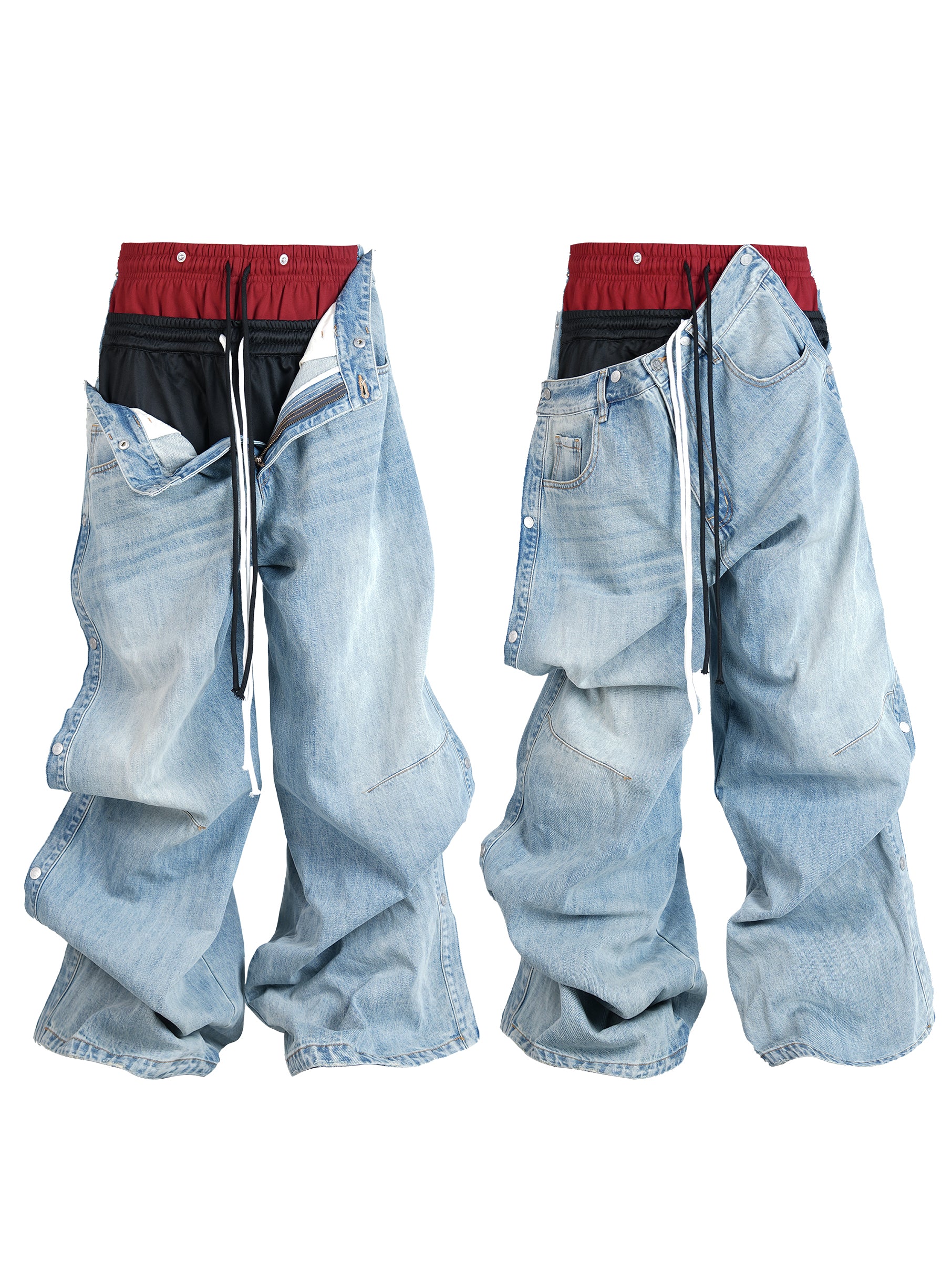 *RYE CHASIN *"MULTI-SAGGIN" WASHED DENIM*