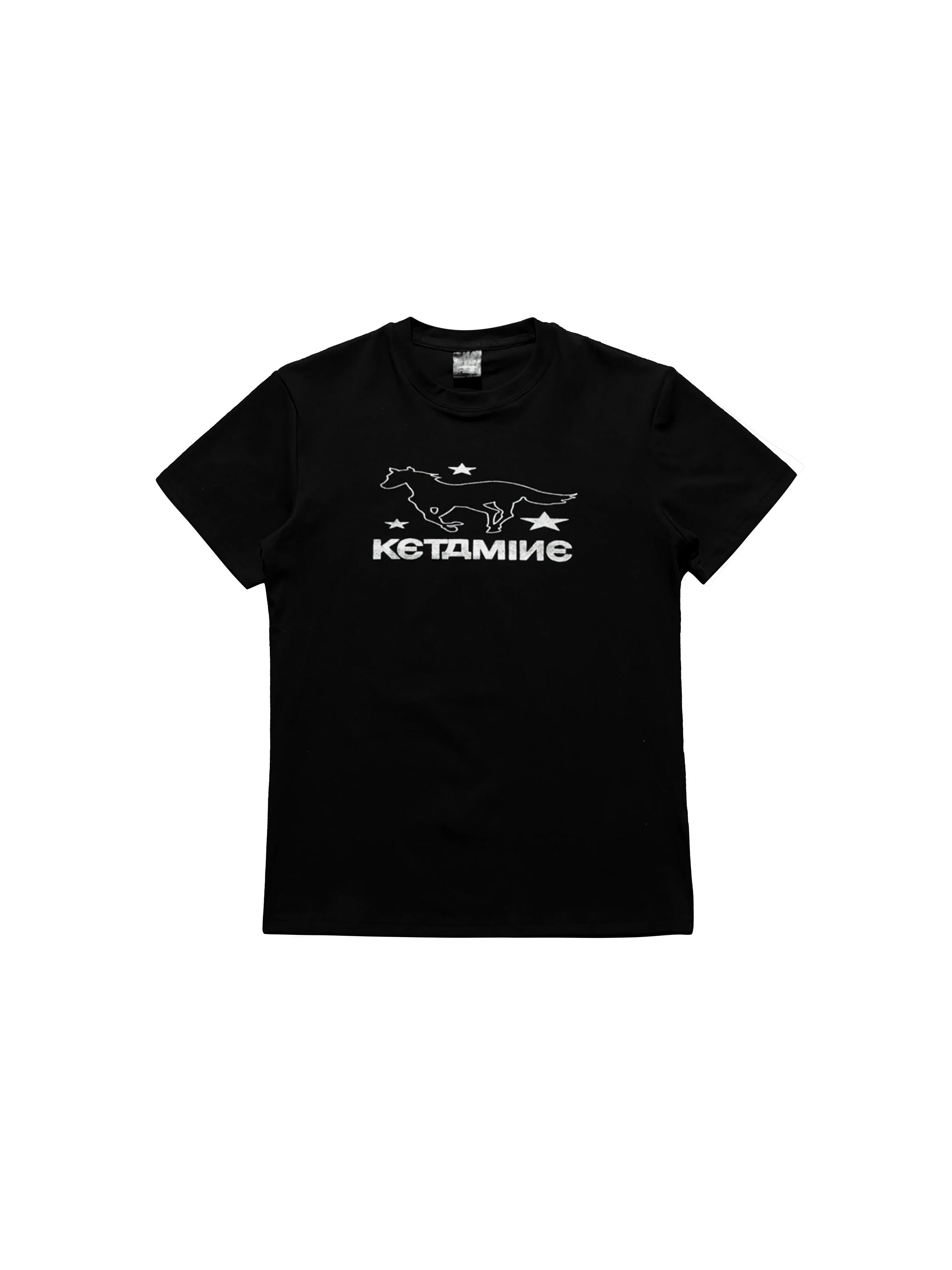 *RYE CHASIN "DEFTONES" SILVER FOIL STAMPED STRETCH TEE