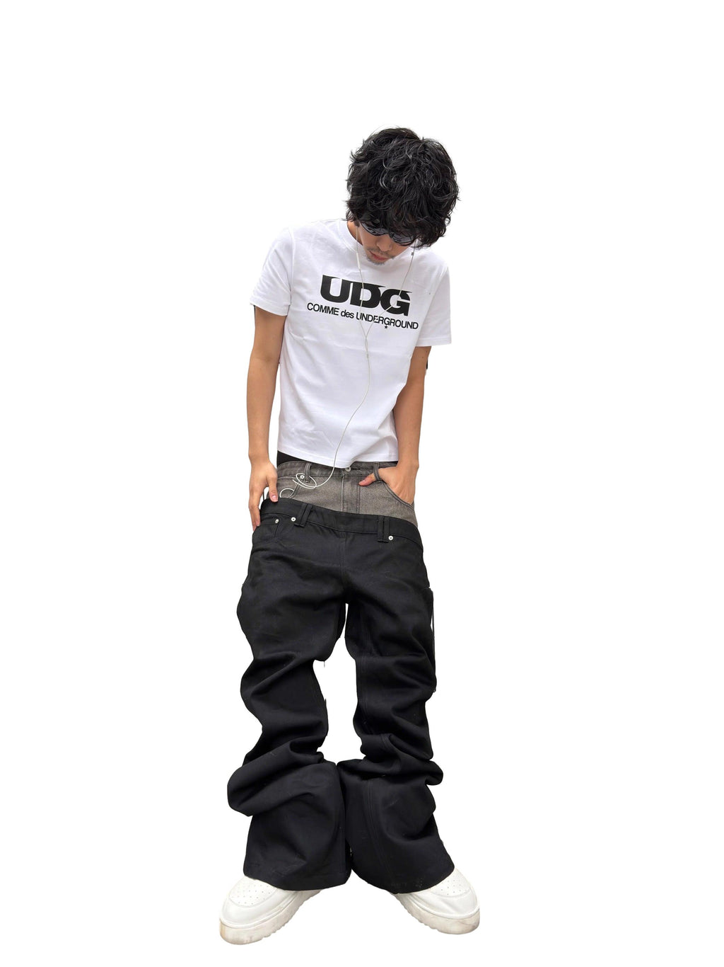 *RYE CHASIN "COMME DES UNDERGROUND" GRAPHIC TEE WHITE