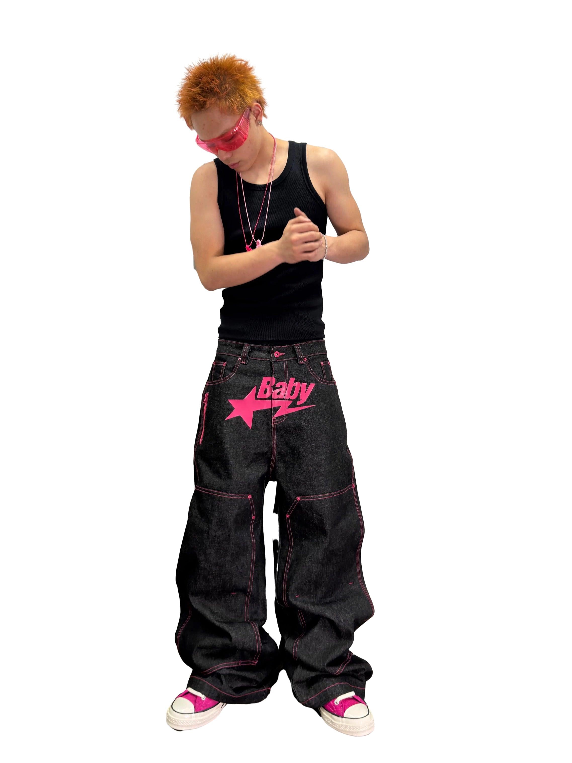 *RYE CHASIN *BabySTA BOOTLEG PANT PINK