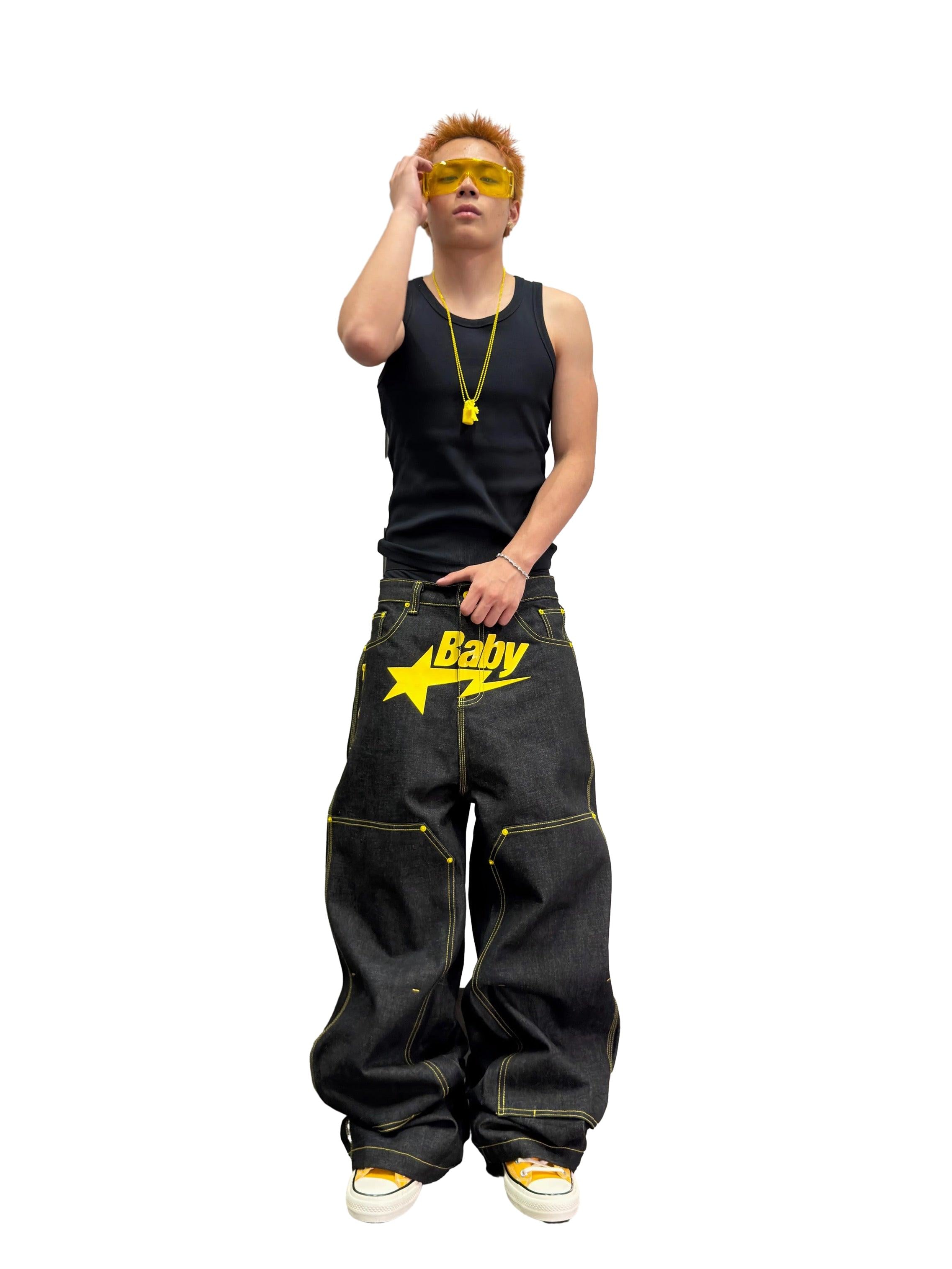 *RYE CHASIN *BabySTA BOOTLEG PANT YELLOW