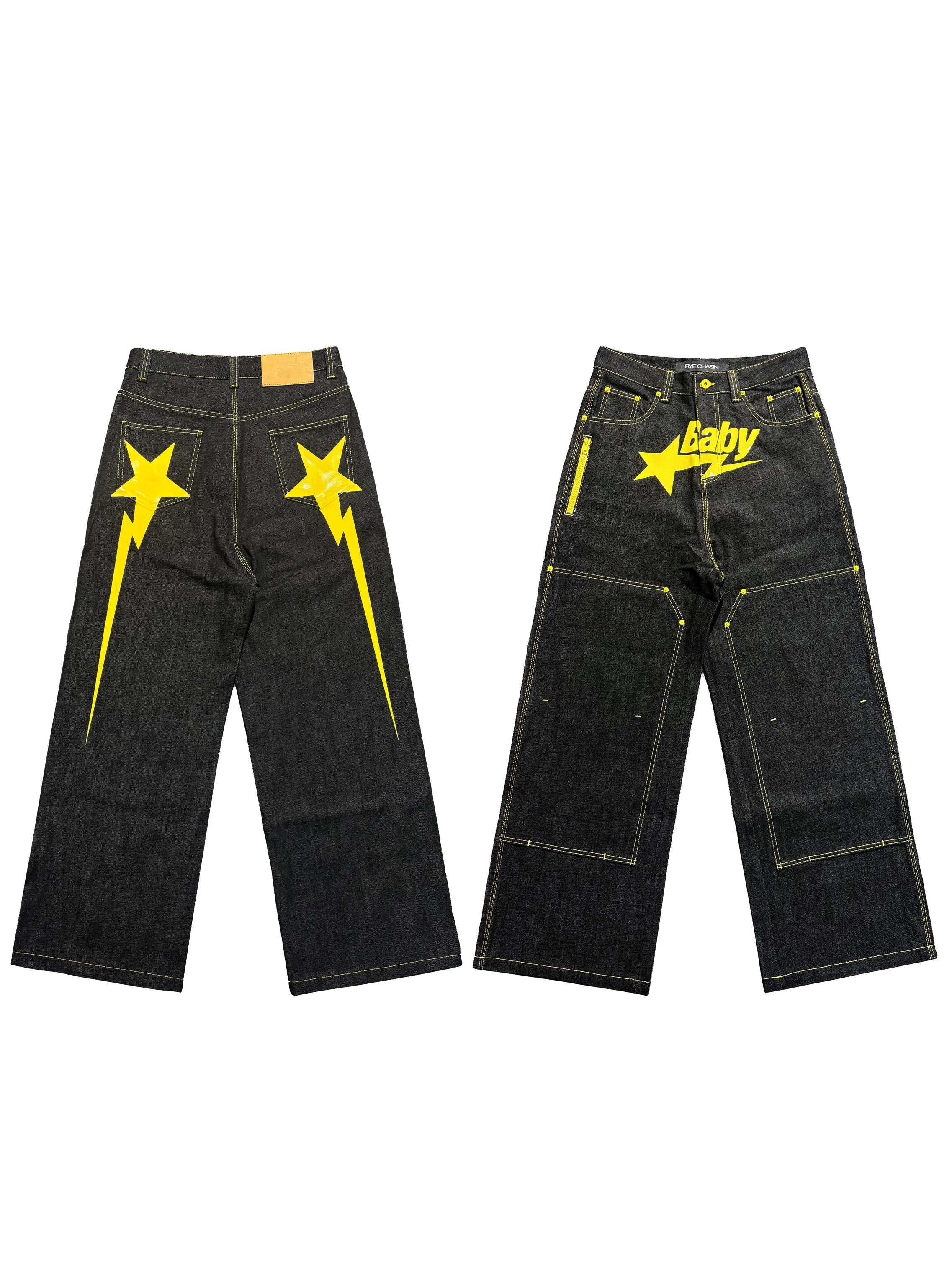 *RYE CHASIN *BabySTA BOOTLEG PANT YELLOW