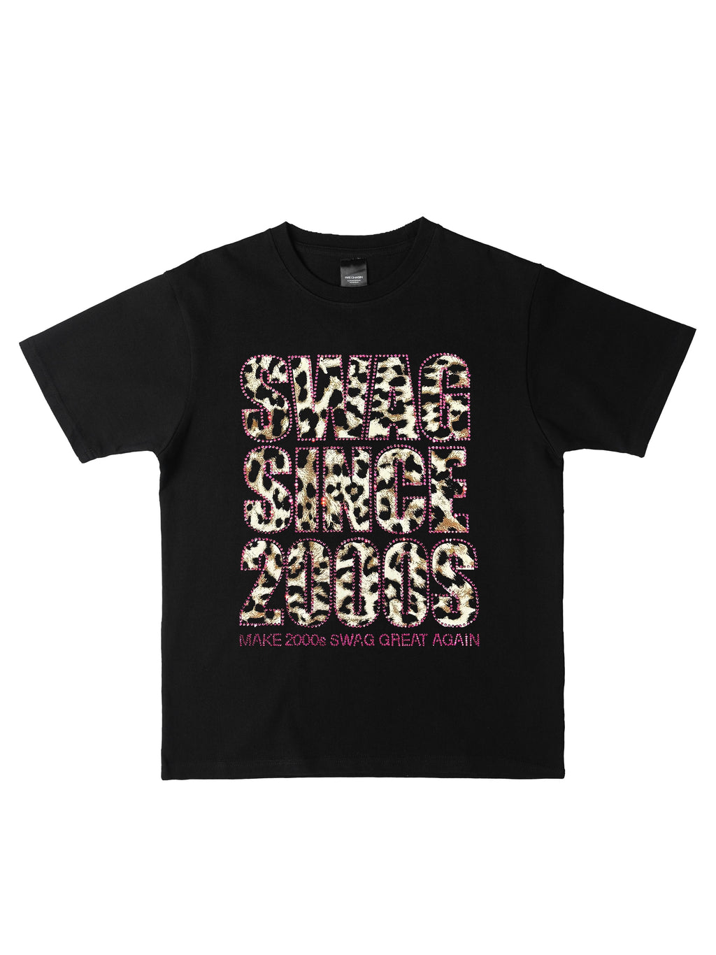 *RYE CHASIN PINK RHINESTONE LEOPARD PRINT SHIRT