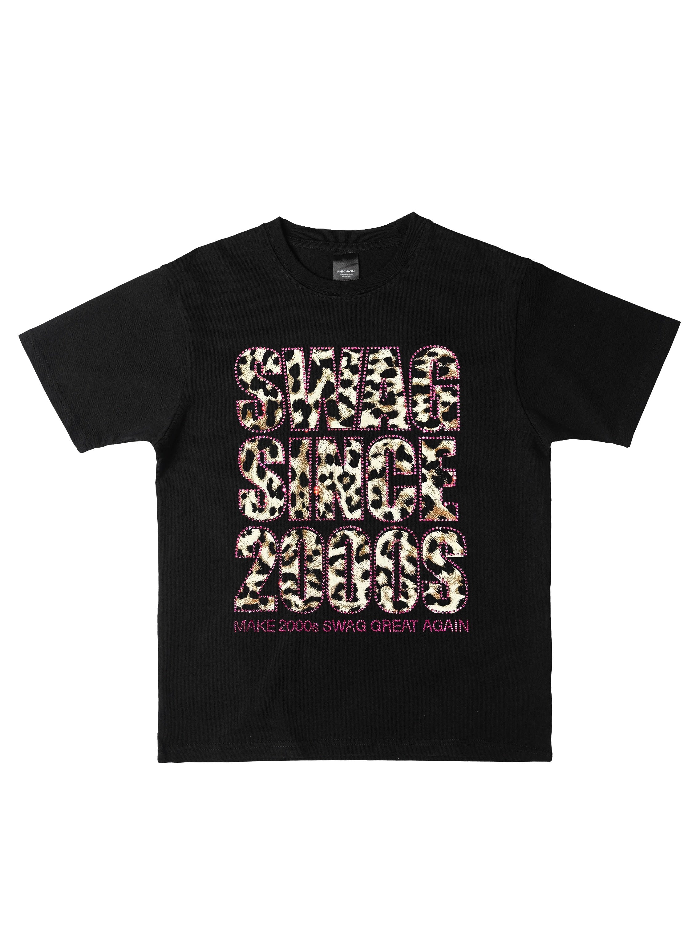 *RYE CHASIN PINK RHINESTONE LEOPARD PRINT SHIRT