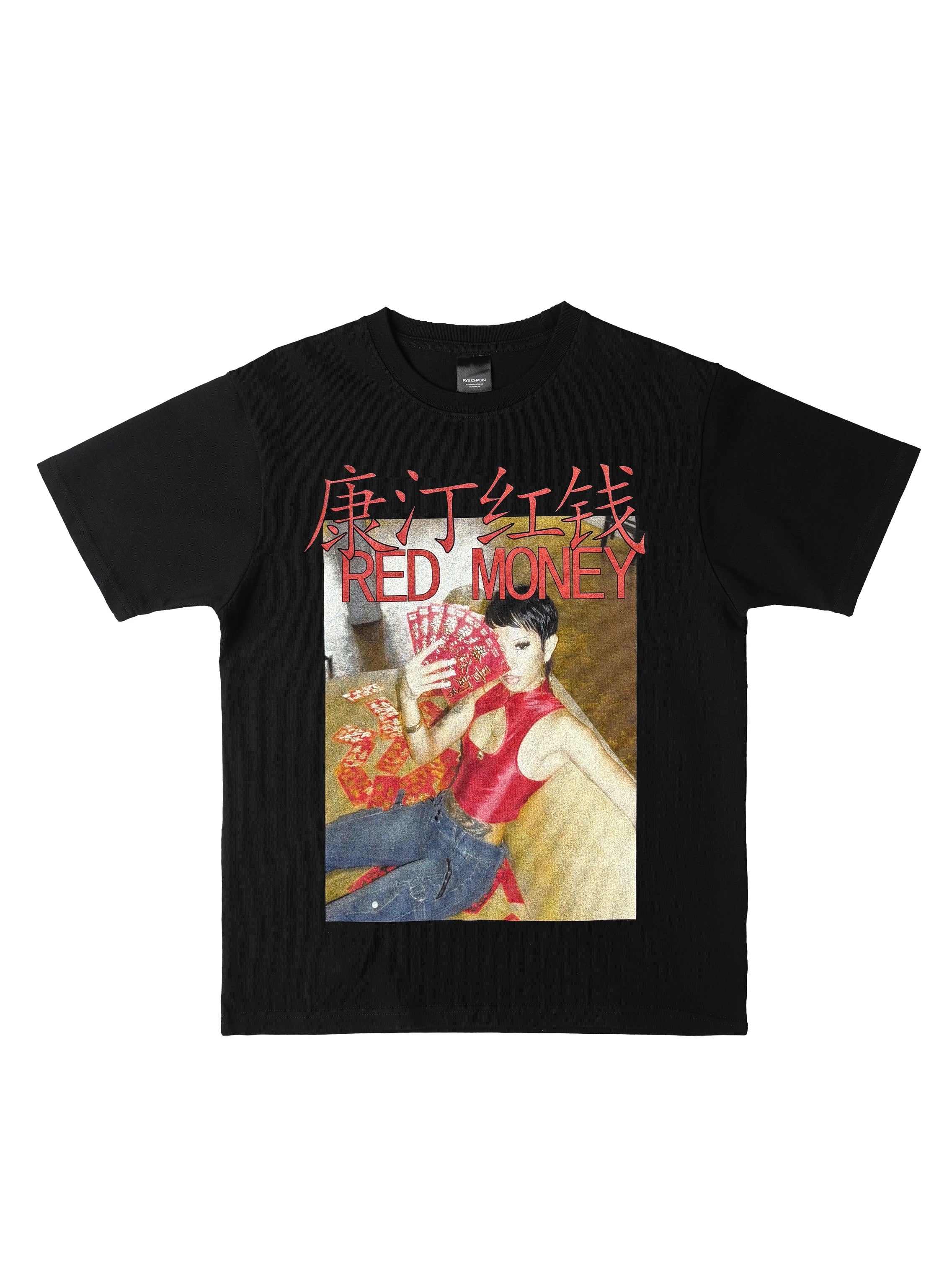 *RYE CHASIN COUNTIN RED MONEY SHIRT