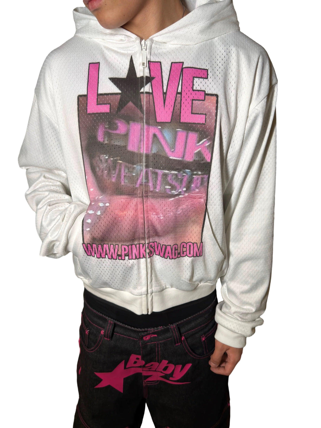 *RYE CHASIN LOVE PINK HOODIE
