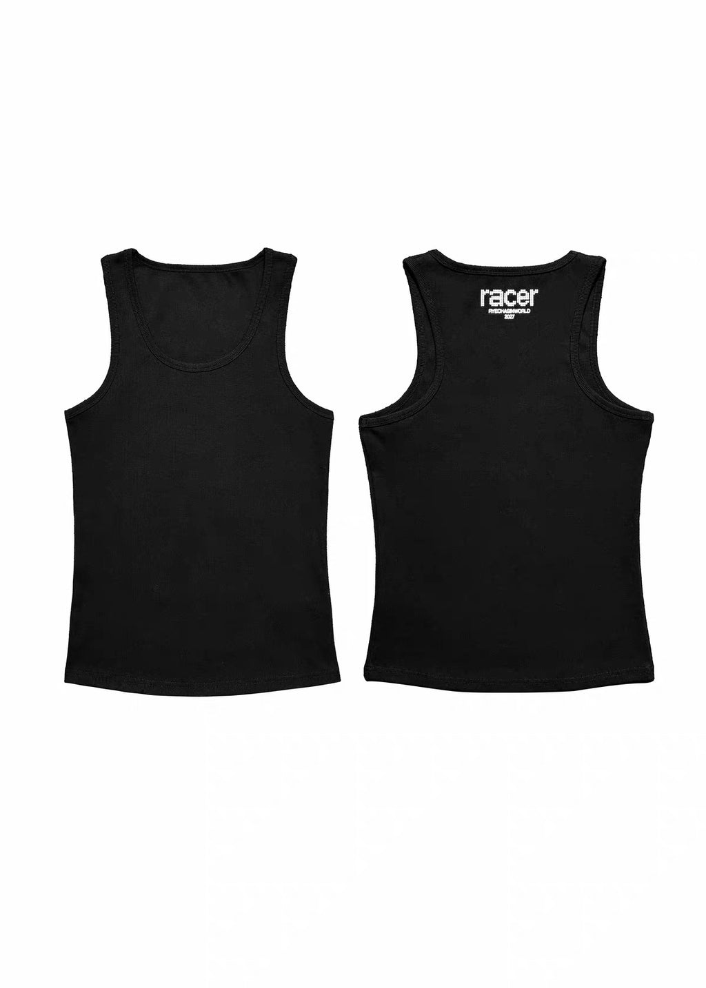 *RYE CHASIN 450G COMBED COTTON RACER RIB TANK TOP