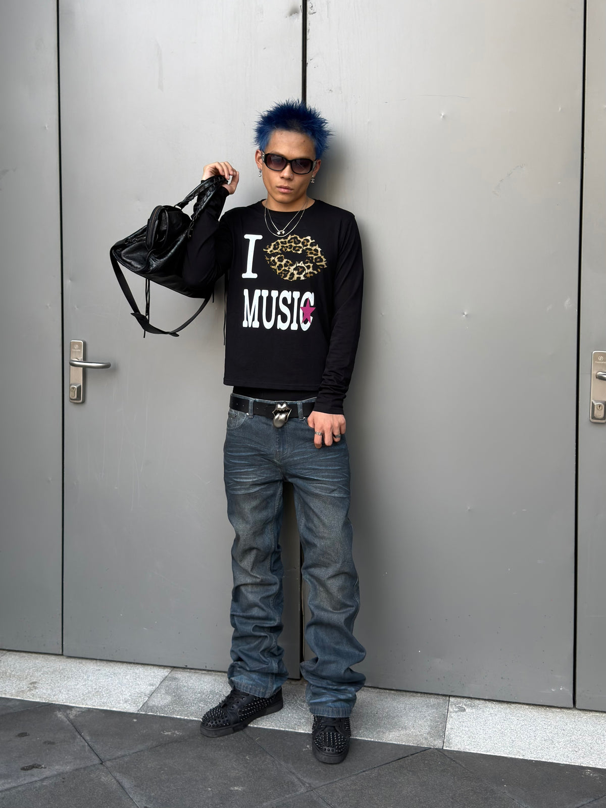 *RYE CHASIN NYFW DIRTY WASH 3D WHISKER SLIM STRAIGHT JEANS