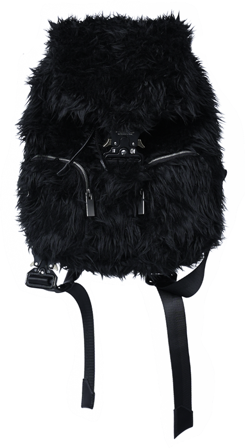 *RYECHASIN FUNCTIONAL ECO-FRIENDLY FUR SMALL BACKPACK