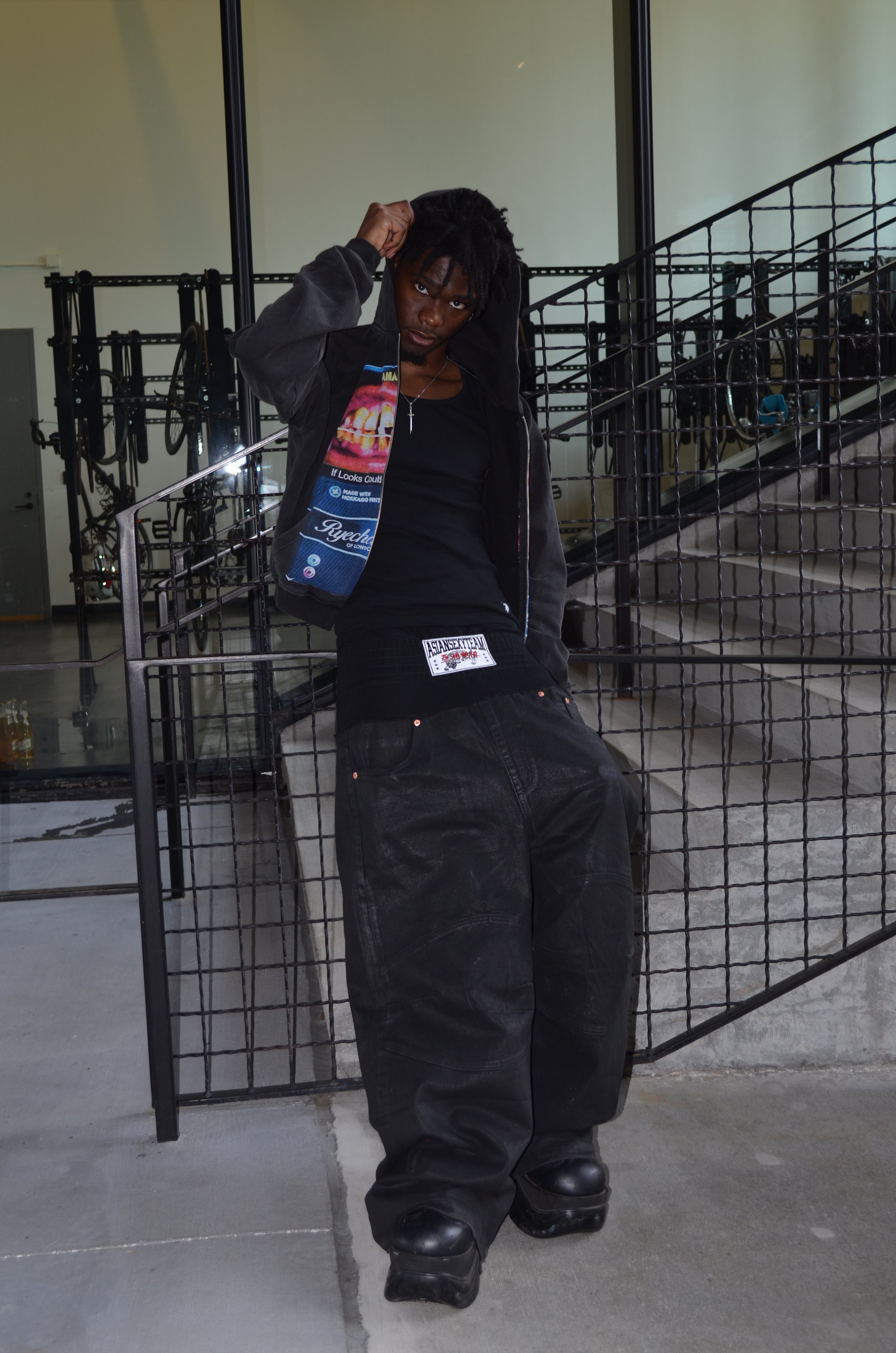 *RYE CHASIN *IF LOOKS COULD SMOKE ZIP-UP HOODIE