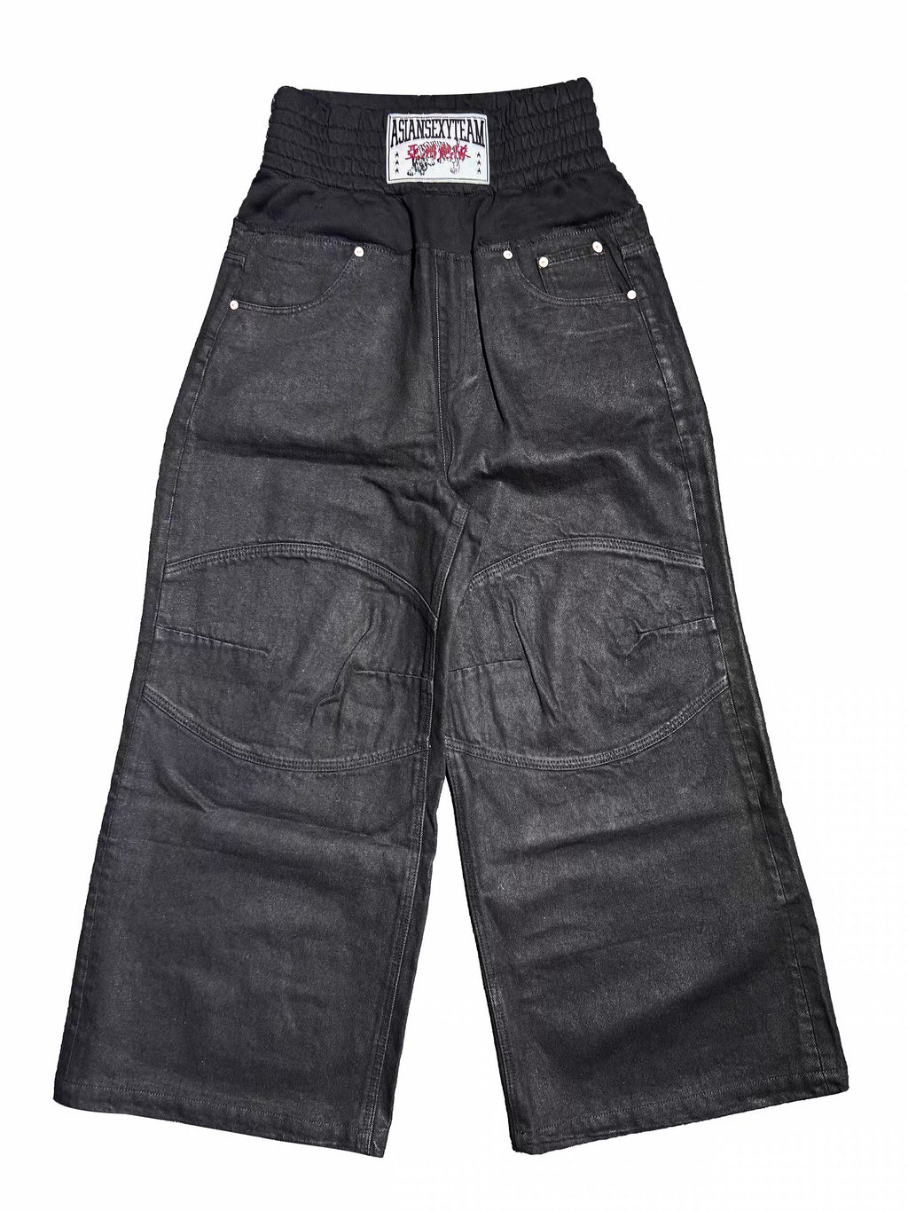 *RYE CHASIN ASIAN SEXY TEAM DOUBLE-UP WAX BAGGY JEAN