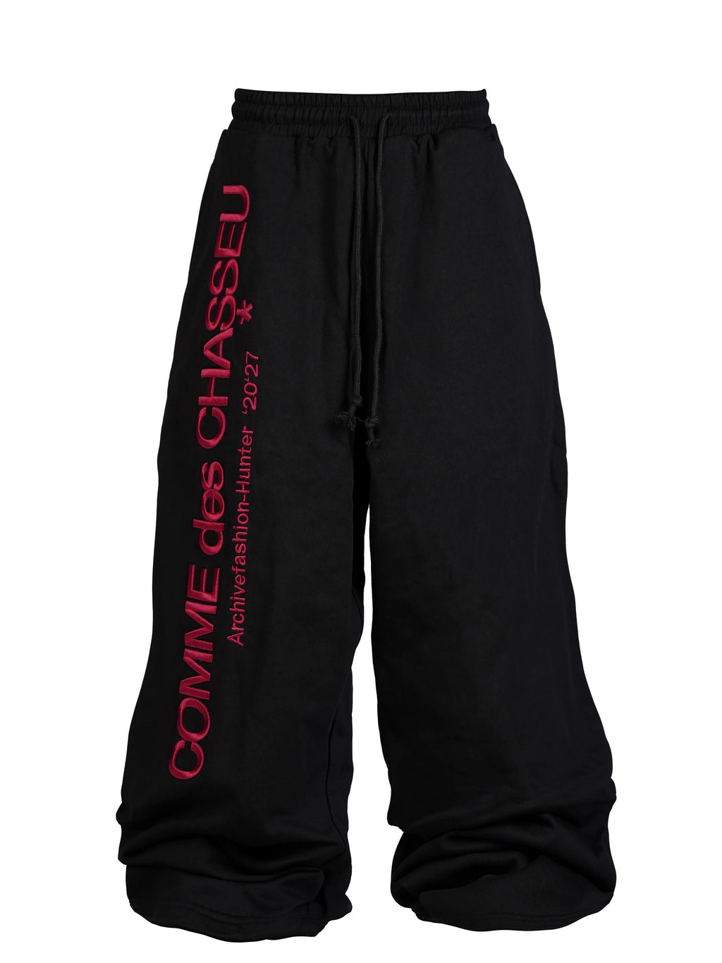 *RYE CHASIN *COMME des CHASSEU/Embroidered Loose-Fit Sweatpants