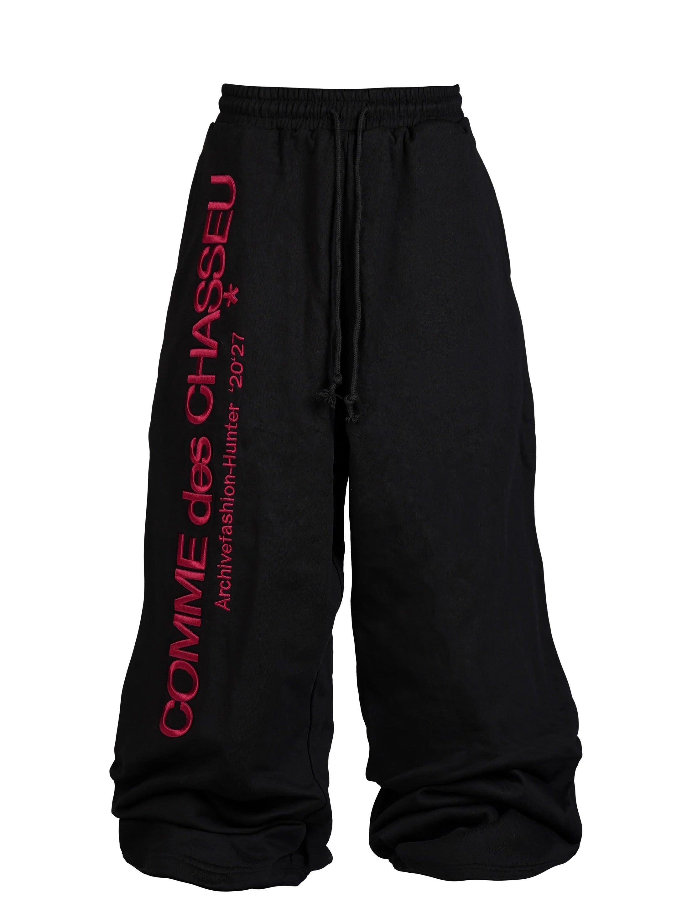 *RYE CHASIN *COMME des CHASSEU/Embroidered Loose-Fit Sweatpants