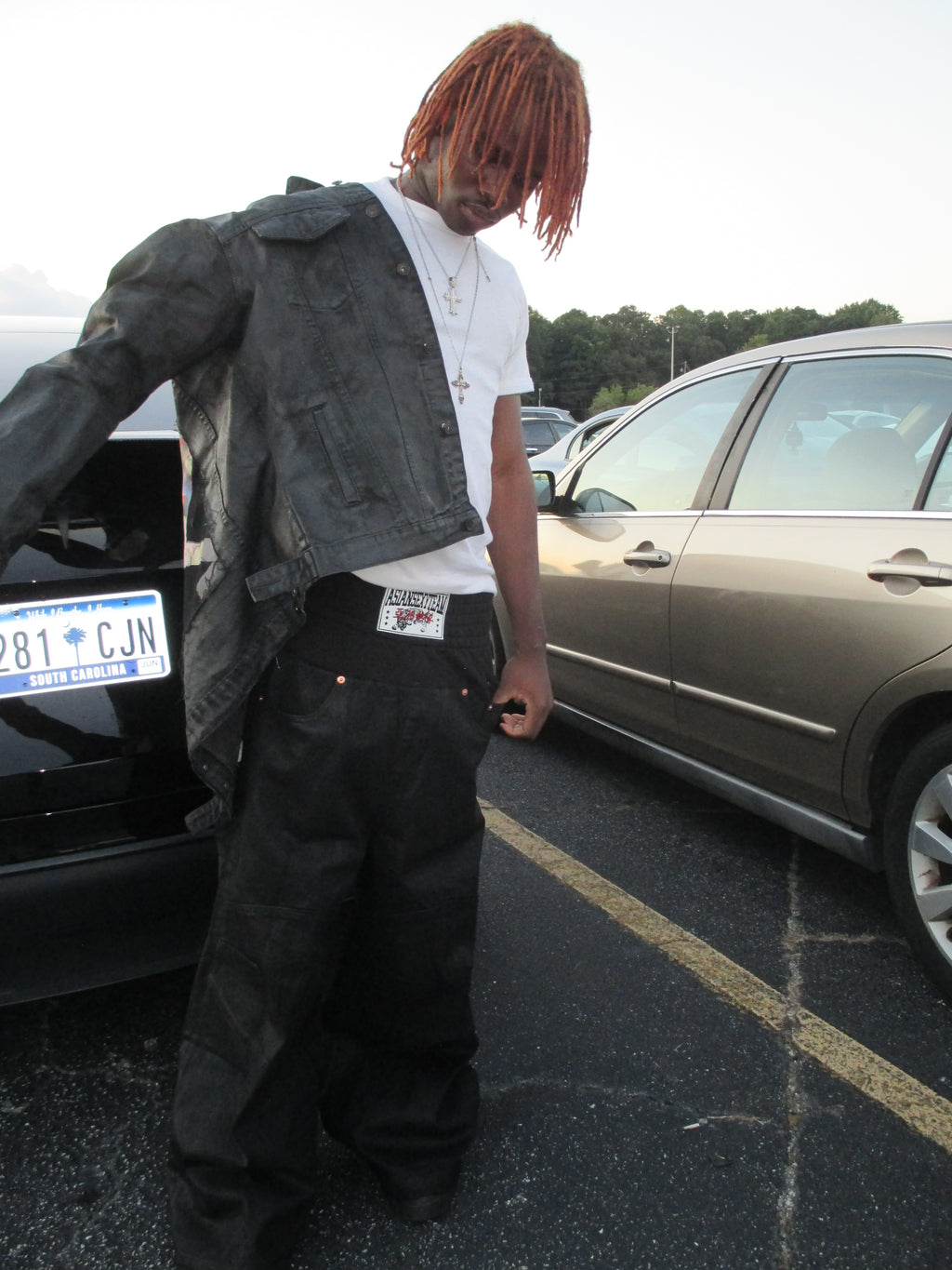 *RYE CHASIN ASIAN SEXY TEAM DOUBLE-UP WAX BAGGY JEAN