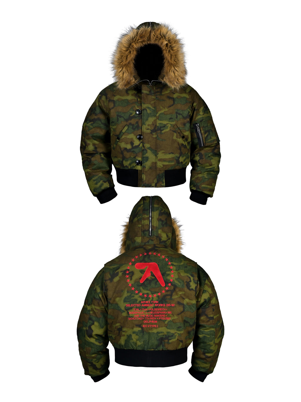 *RYE CHASIN N2B GREEN CAMO APHEX TWIN/BOMBER/ARCHIVE