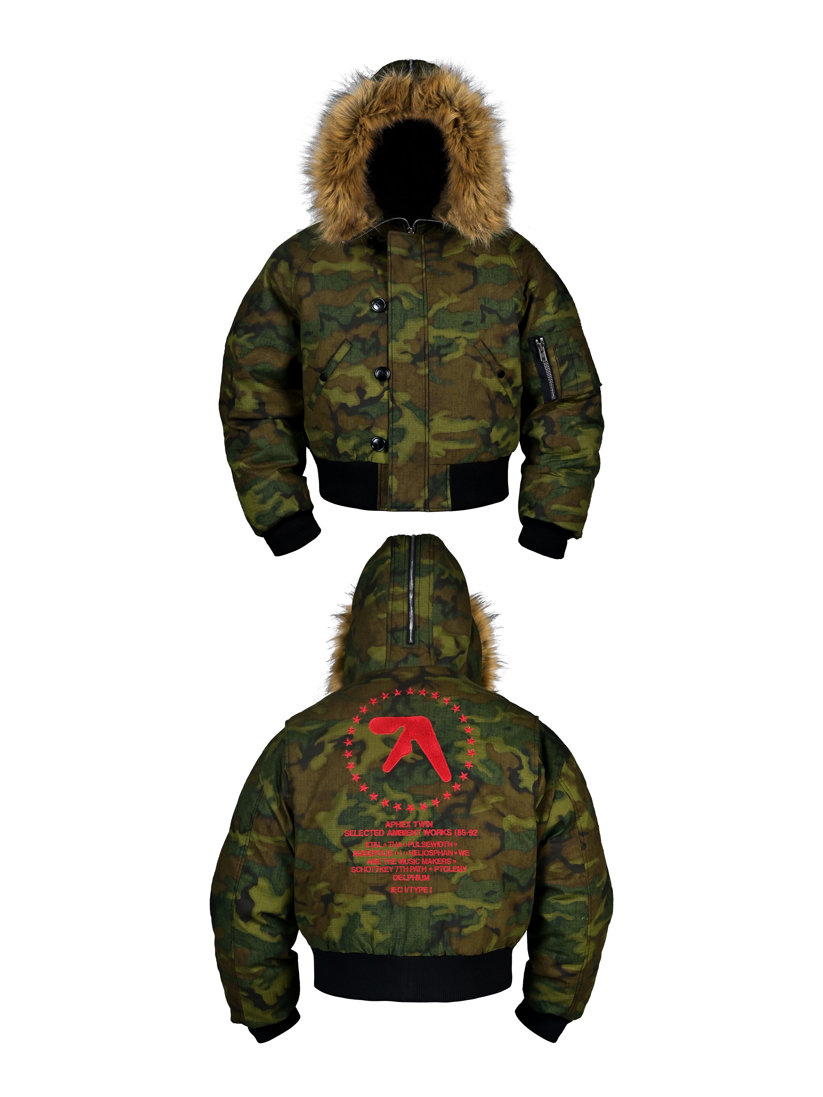 *RYE CHASIN N2B GREEN CAMO APHEX TWIN/BOMBER/ARCHIVE