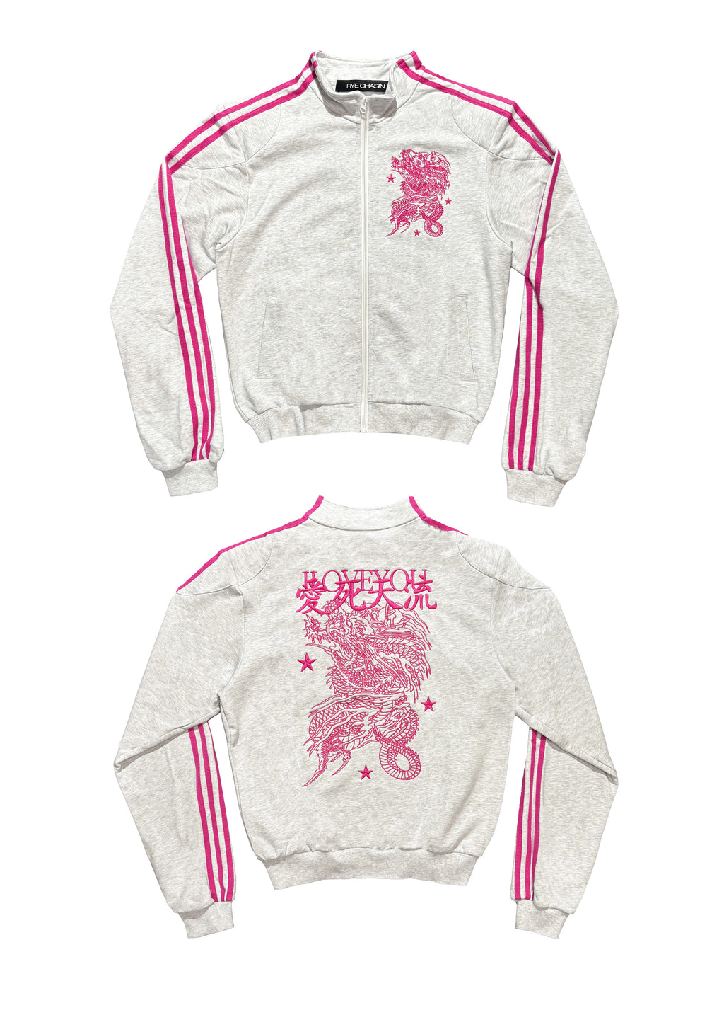 *RYE CHASIN NYFW BOSOZOKU EAST ASIAN YAKUZA EMBROIDERED HOODIE JACKET