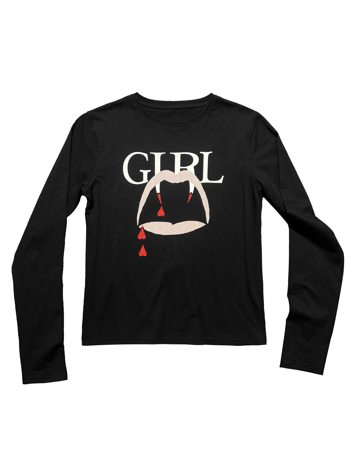 *RYE CHASIN  "VAMP GIRL" SLP BOOTLE SLIM LONG SLEEVE TEE