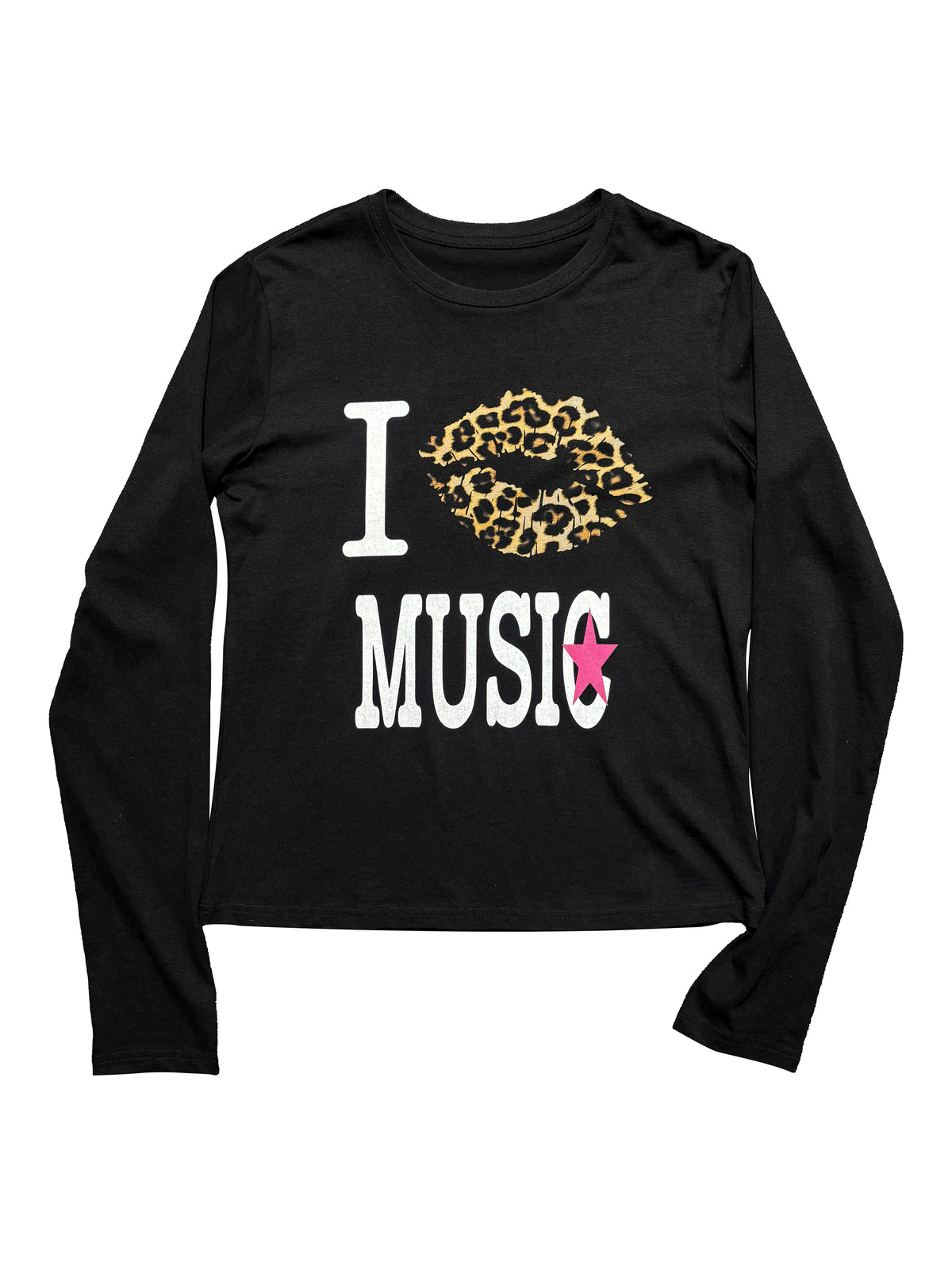 *RYE CHASIN “I KISS MUSIC” Y2K VINTAGE LONG SLEEVE TEE