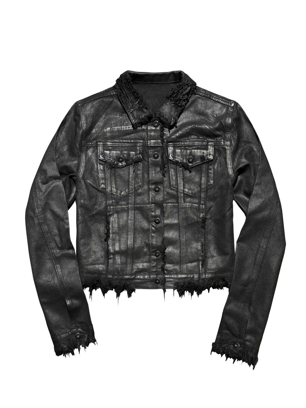 *RYE CHASIN ARCHIVE HAND-WAXED HEAVILY DISTRESSED DESTROYED DENIM JACKET