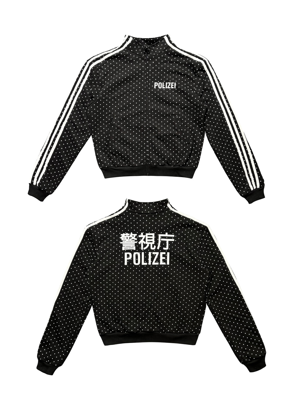 *RYE CHASIN 警視厅POLIZEI DOT Y2K ZIP-UP JACKET