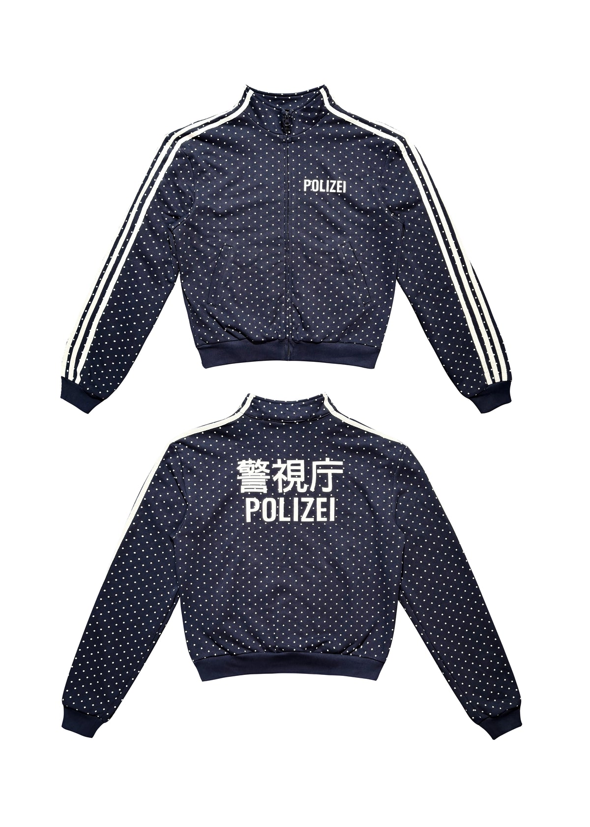 *RYE CHASIN 警視厅POLIZEI DOT Y2K ZIP-UP JACKET