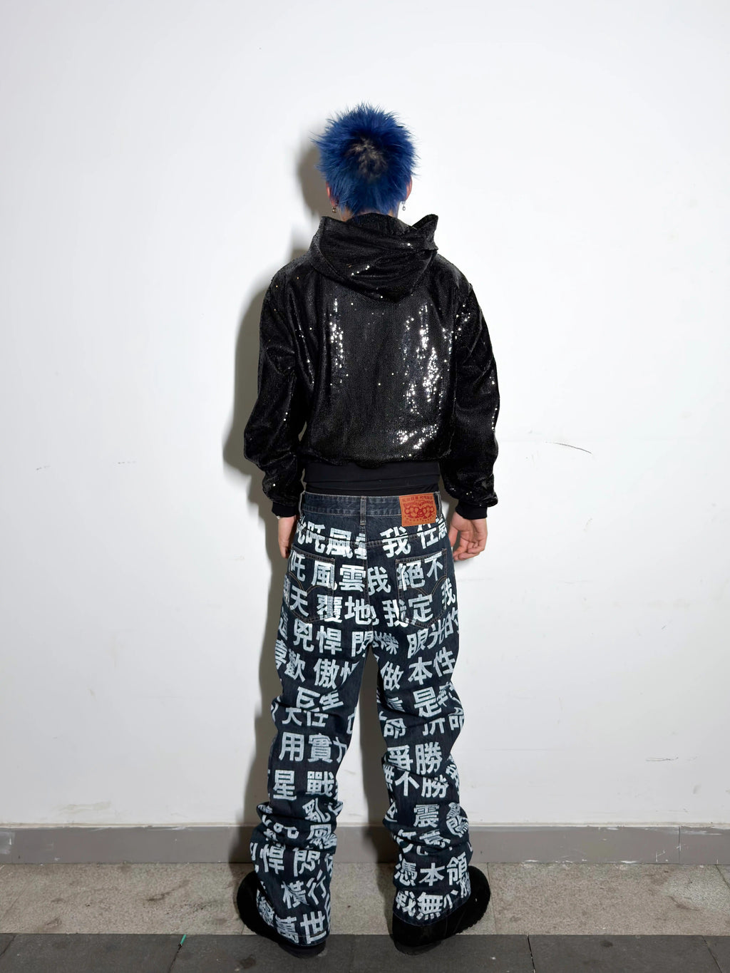 *RYE CHASIN NYFW亂世巨星LYRICS JUNYA BOOTLEG VINTAGE BLUE STRAIGHT-LEG JEANS