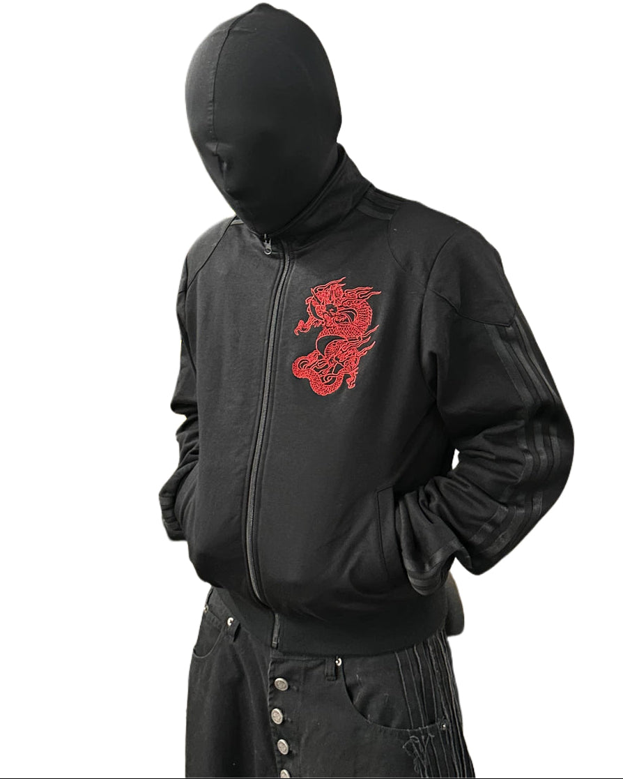 *RYE CHASIN "BOSOZOKU" EMBROIDERED JACKET BLACK/RED