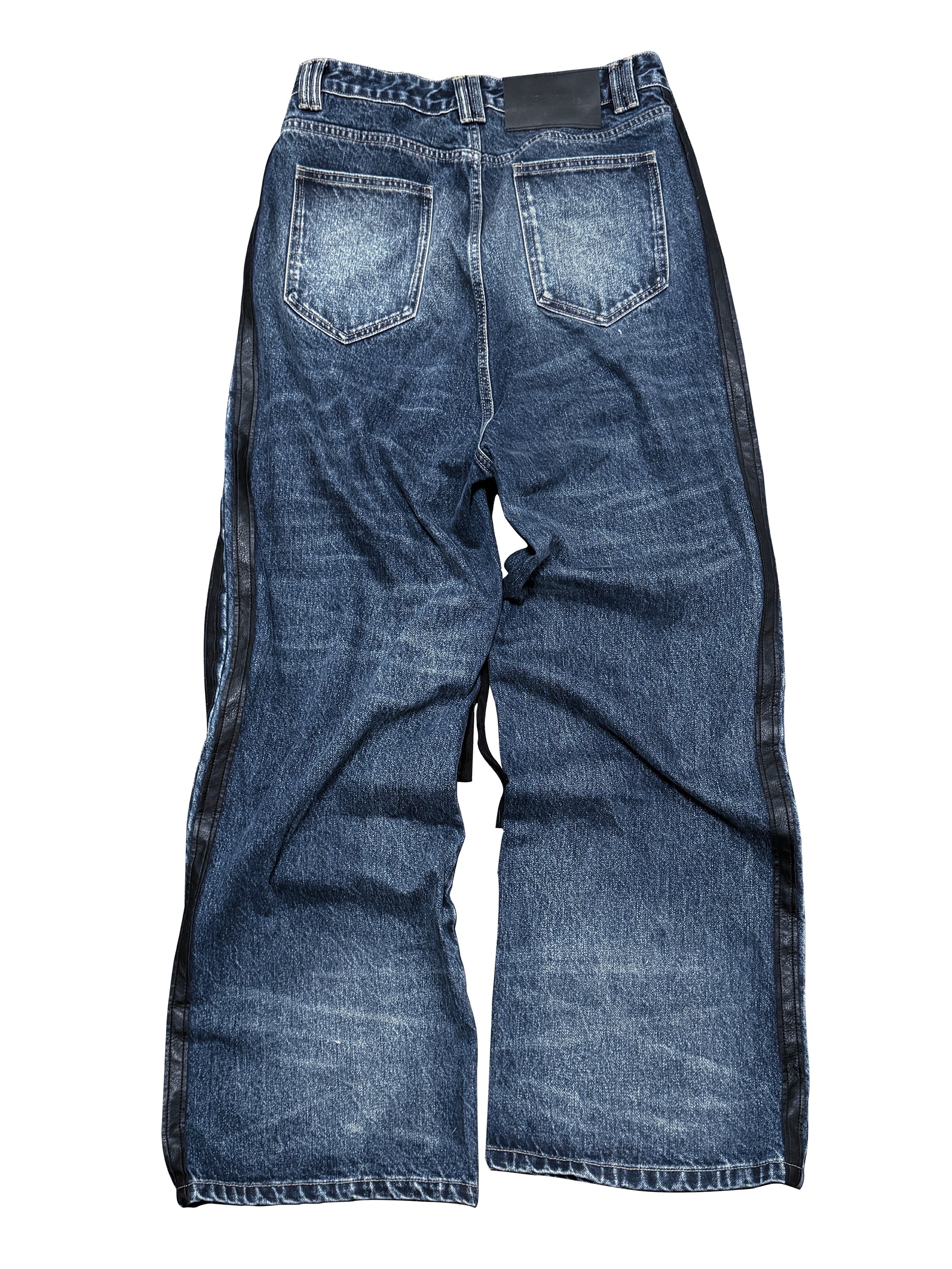 *RYECHASIN *UmbroRemake *Y2K Retro Stripe Straight-Leg Jean