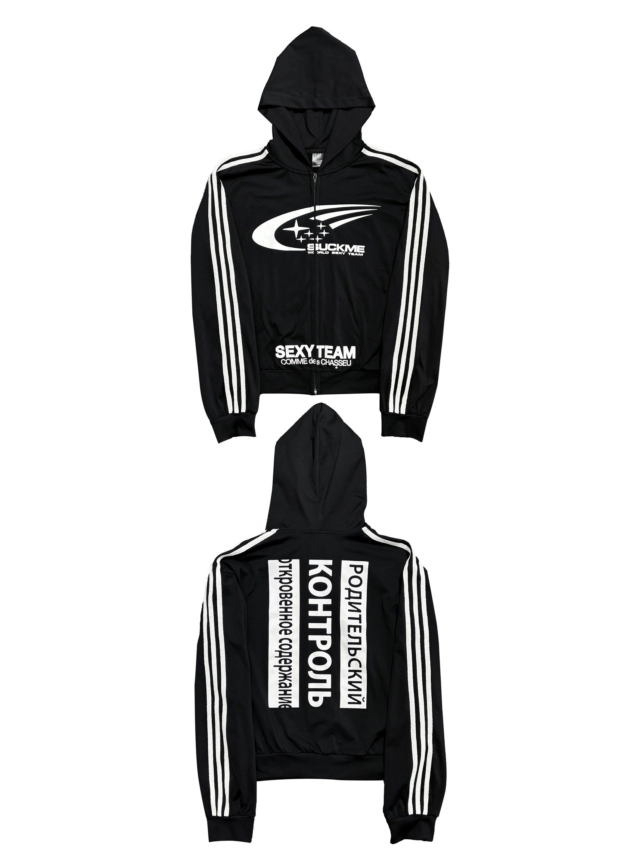 *RYECHAISN *COMMEdesCHA*SSEU 
Racing Zip-Up Dry-Fit Hoodie