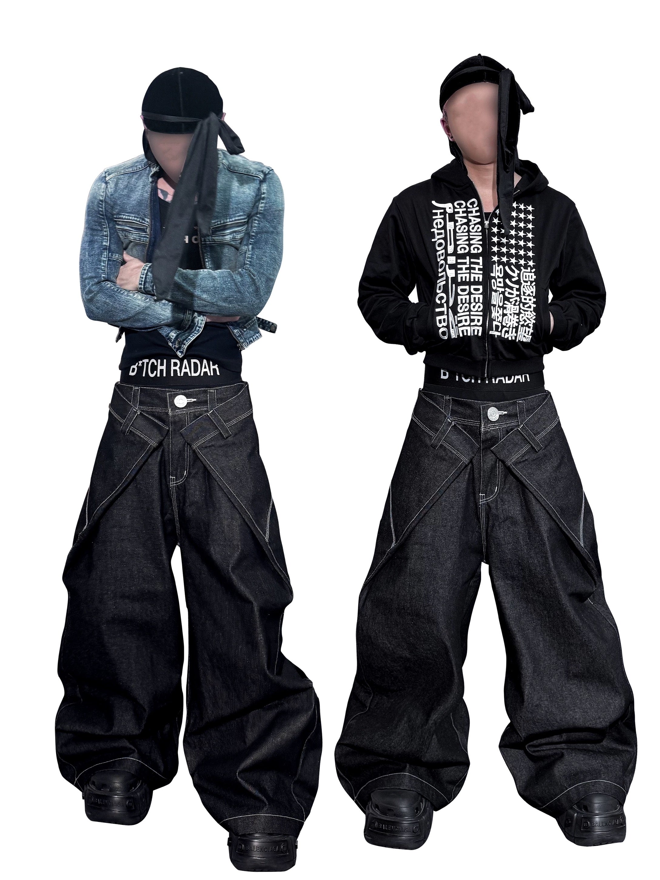 *RYE CHASIN “500KG FATMAN JEANS"