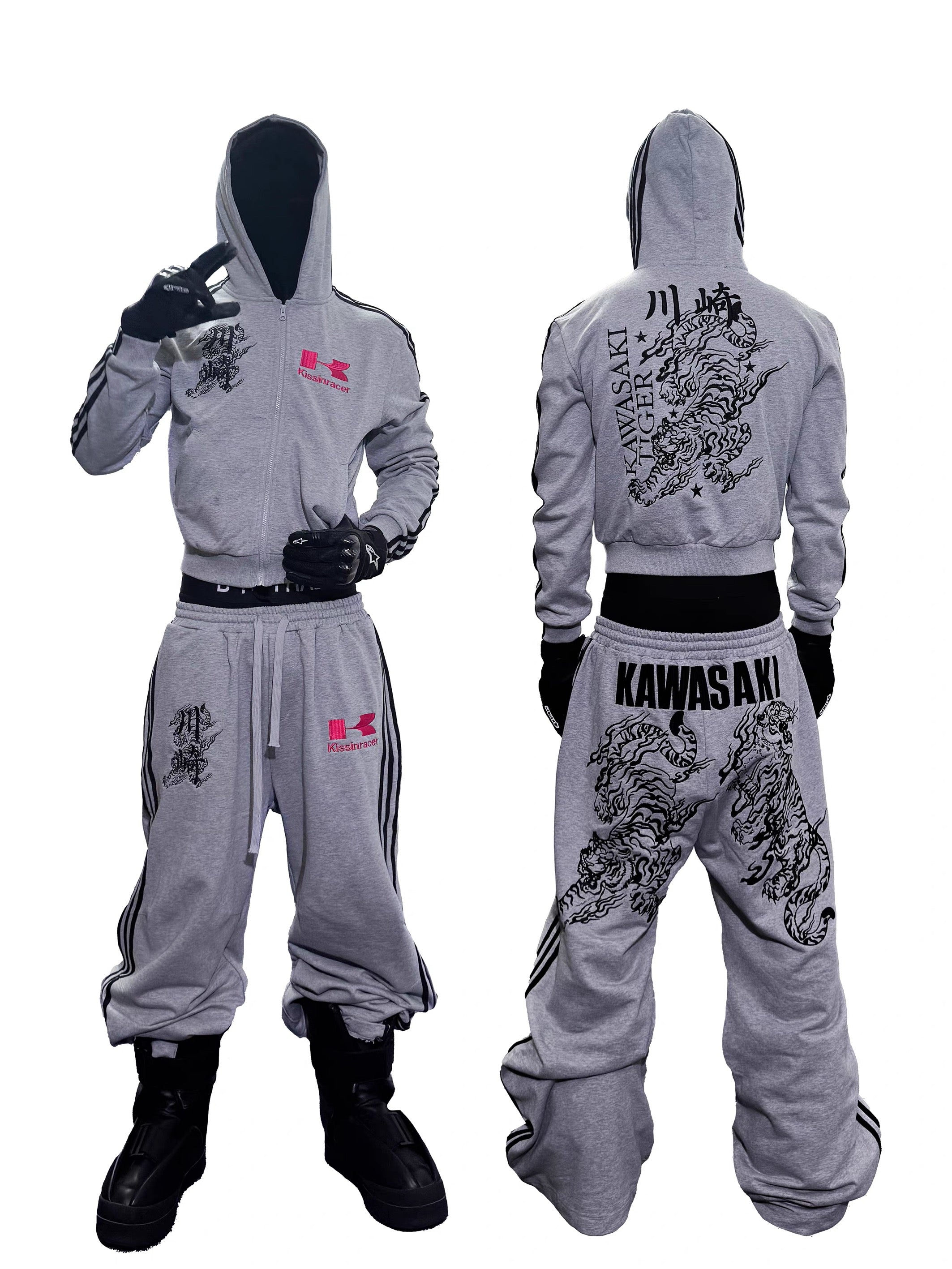 *RYE CHASIN “Kawasaki” Bōsōzoku hoodie