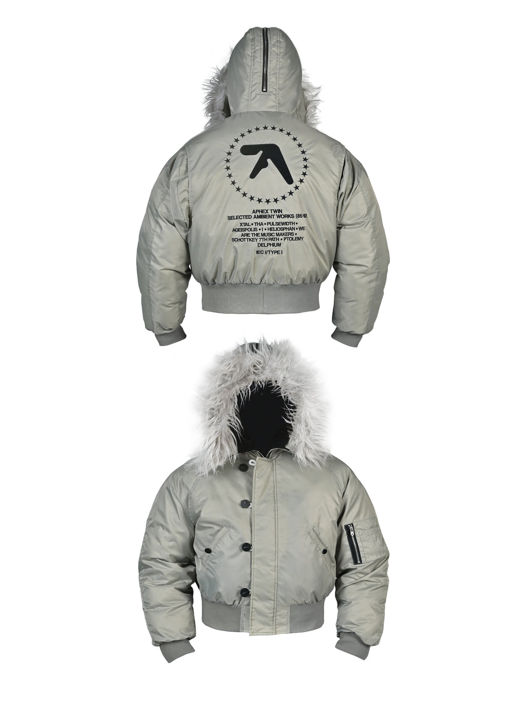 RYECHASIN *EU* APHEX TWIN N2B JACKET/SILVERY GREY