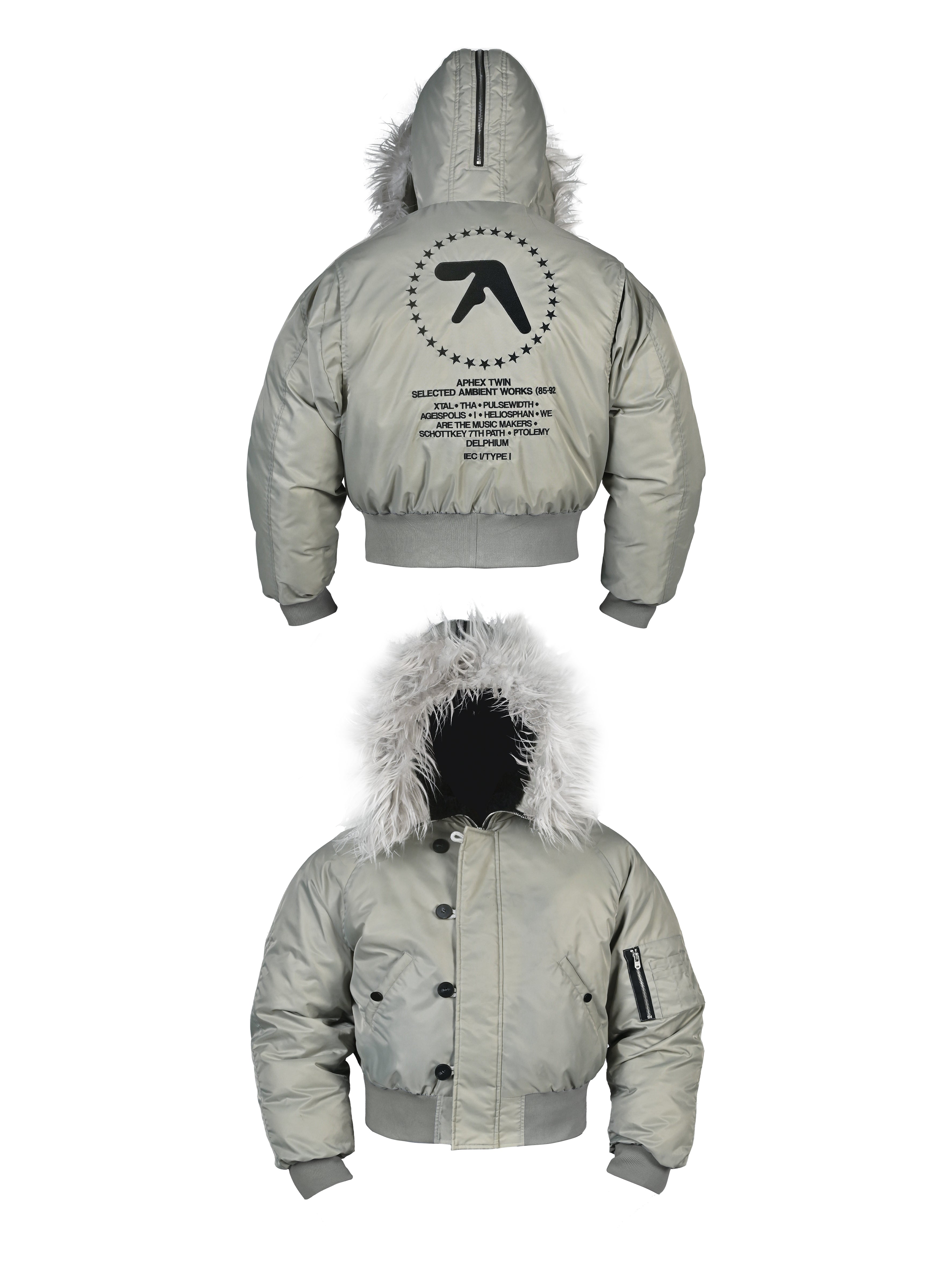 RYECHASIN *EU* APHEX TWIN N2B JACKET/SILVERY GREY