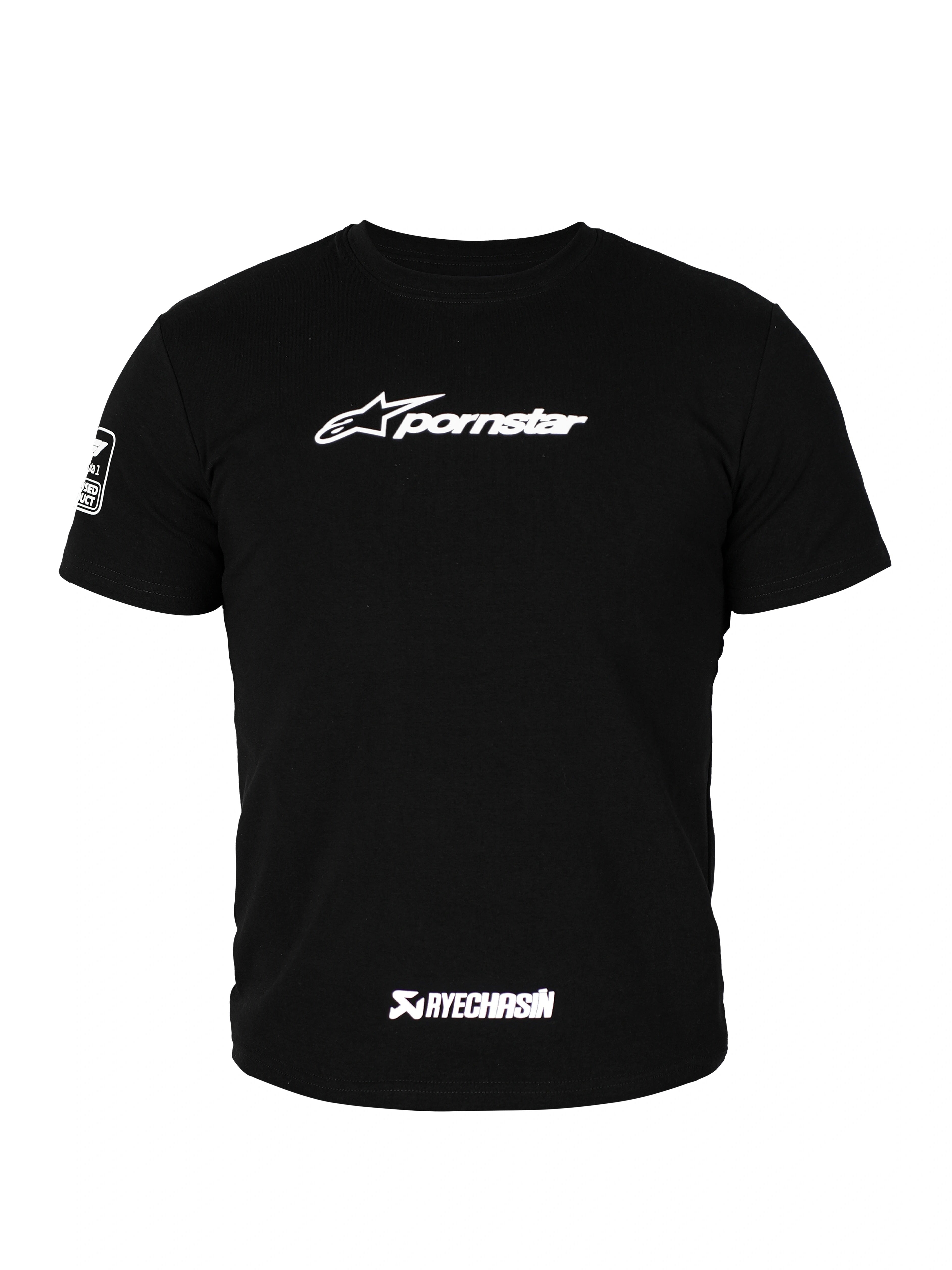 *RYECHASIN P-STAR SPORTS TEE WHITE/BLCK